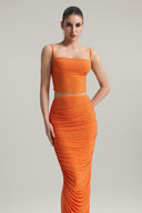 Rina Sleeveless Rhinestone Two Piece Set