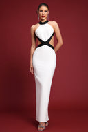 Pako Sexy Contour Sleeveless Cut Out Bandage Maxi Dress