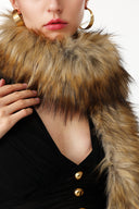 Dolores Long Faux Fur Shawl