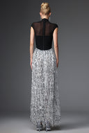 Glamorous Contour Corset Fringe Skirt Two Piece Set