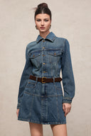 Diana Chic Long Sleeve Denim Mini Dress