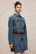 Diana Chic Long Sleeve Denim Mini Dress