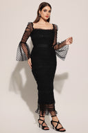 Crana Mesh Midi Dress