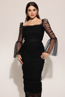 Crana Mesh Midi Dress