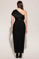 Ninon One Shoulder Sleeveless Diamond Bandage Maxi Dress