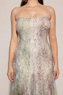 Wola Halter Printed Sequin Maxi Dress