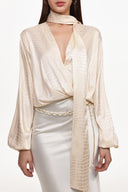 Vivi Elegant Top And Belt Set
