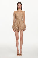 Willa Elegant Contour Long Sleeve Lace Romper