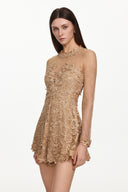 Willa Elegant Contour Long Sleeve Lace Romper