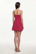 Gemma Romantic Tailored Strapless Floral Mini Dress