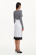 Uniko Elegant Contour Top And Skirt Set