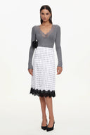 Uniko Elegant Contour Top And Skirt Set