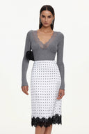Uniko Elegant Contour Top And Skirt Set