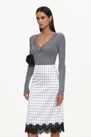 Uniko Elegant Contour Top And Skirt Set