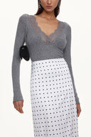 Uniko Elegant Contour Top And Skirt Set