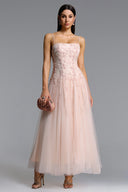 Kamo Romantic Flowy Sleeveless Floral Tulle Maxi Dress