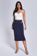 Jelly Cutout Skirt - Navy - Bellabarnett