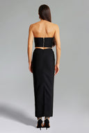 Eleganza Flrs With Diamonds Bandage Two-Piece Set