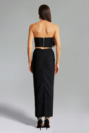 Eleganza Flrs With Diamonds Bandage Two-Piece Set