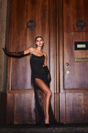 Thandiwe Lace Strapless Maxi Dress