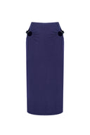 Jelly Cutout Skirt - Navy