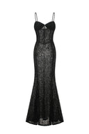 Yedda leopard Halter Maxi Dress