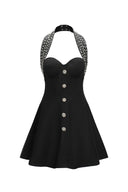 Traci Halter Strapless Sleeveless Mini Dress
