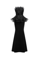 Oria Sleeveless Fishtail Bandage Maxi Dress