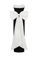 Raidah Sleeveless Bow Hollowed out Bandage Maxi Dress