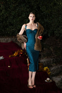 Ziriy Sleeveless V-Neck Bandage Maxi Dress