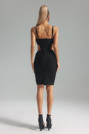 Phoebe Heart Diamond Embellished Midi Bandage Dress