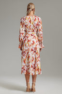 Roline V-neck Printed Dress