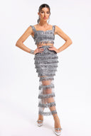 Setlla Sequins Tassel Dress