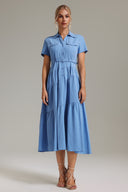 Zalea Shirt Maxi Dress