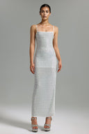 Zohara Diamante Halter Maxi Dress