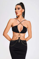 Etta Cutout Halter Maxi Dress