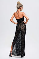 Vallea Floral Halter Maxi Dress